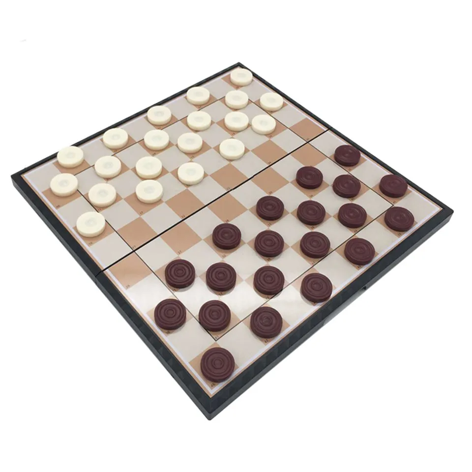 BSTFAMLY международные шашки Портативный набор пластиковых шахмат 29*29/20*20 см складной шахматная доска магнитные шахматы 100 проверки T1