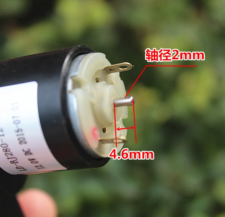 7 в форме мотор BJ280 моторчик постоянного тока DC12V положительные и отрицательные двигателя