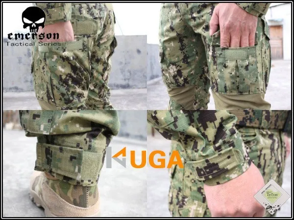 Emersongear BDU Gen2 Военная армейская Боевая форма BDU G2 боевая рубашка брюки с наколенниками ghillie Костюмы AOR2 EM6924