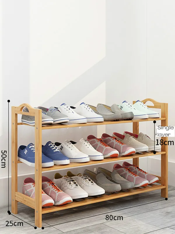 luckxuan Zapatero simple de bambú para zapatos, estante de zapatos  multicapa, estante para zapatos para el hogar, dormitorio, a prueba de  polvo, con