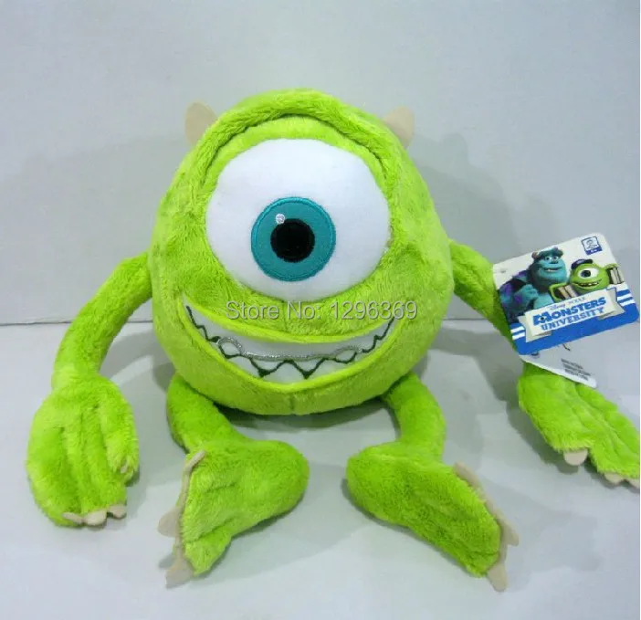 

Free Shipping 1pcs 25cm Mike Monsters University Monster Mike Wazowski Plush Toys Monsters Inc plush Toys For Best gift
