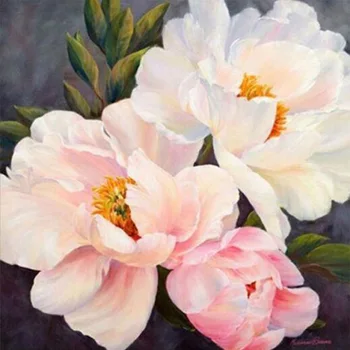 

D diamond embroidery beautiful pink flowers DIY diamond painting crystal flowers pattern home decor art wall siticker K495