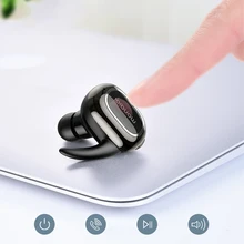 

Mini Bluetooth Business Earphone with Mic Invisible Wireless Headset Music Earbud Noise Canceling For Mobile Phone iPhone