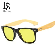 Nuevo Diseñador de la Marca Gafas De Sol De Bambú Océano lente Marco De Madera Para Las Mujeres Hombres Gafas Gafas Oculos gafas Gafas de Sol Madeira 1501