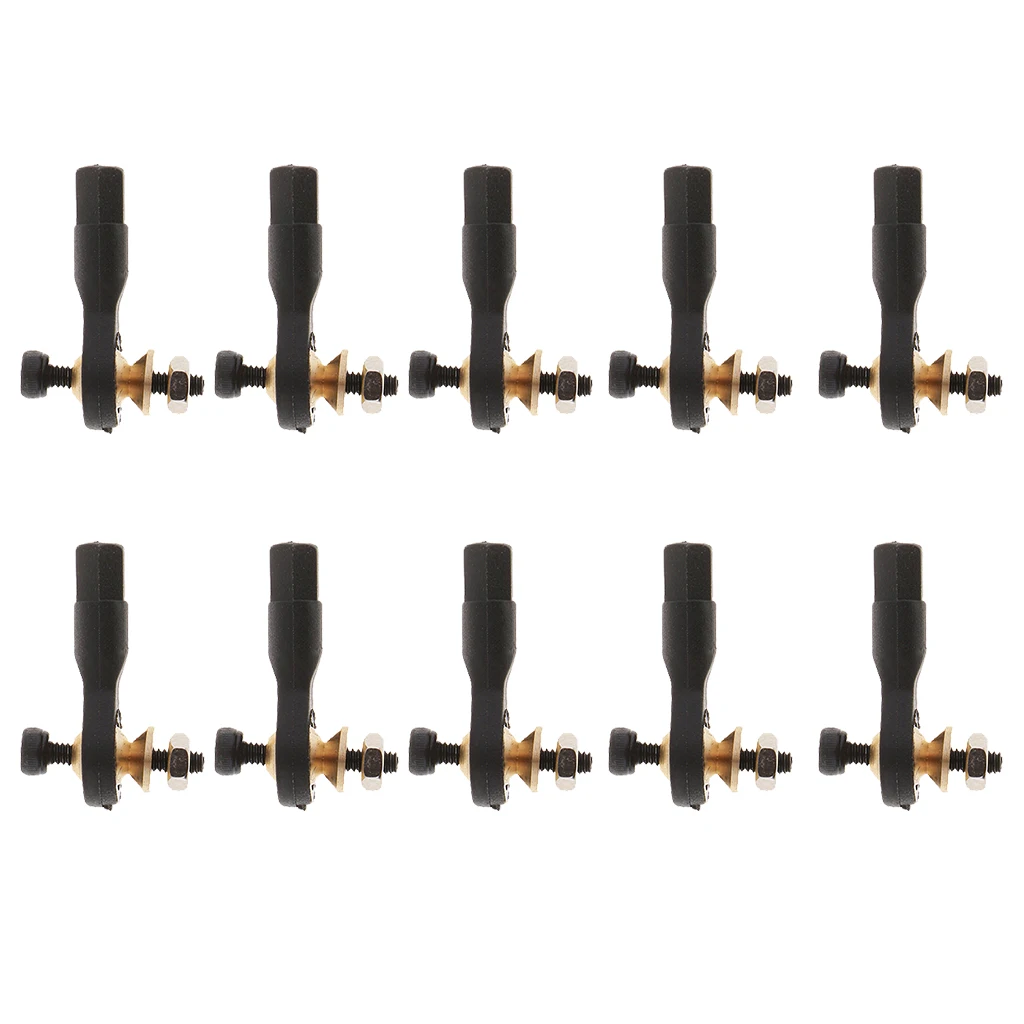 Nylon Link Rod End Joint Ball Head Holder Buckle with Screws, Pack of 10