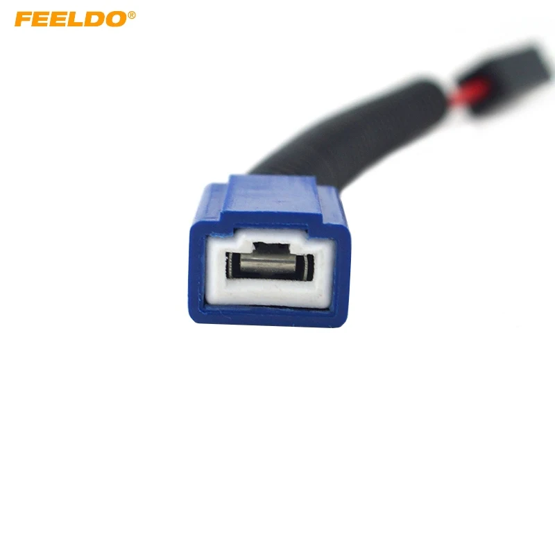 

FEELDO 1pcs H1 Ceramic Socket Heavy Duty Ceramic Wiring Harness H1 Light Bulb Connector Adapter For Headlights #CA5491