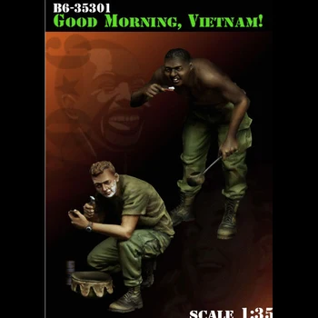 

1/35 Resin Figure Soldier Model Good Morning Vietnam Vietnam Military 2pcs Soliders