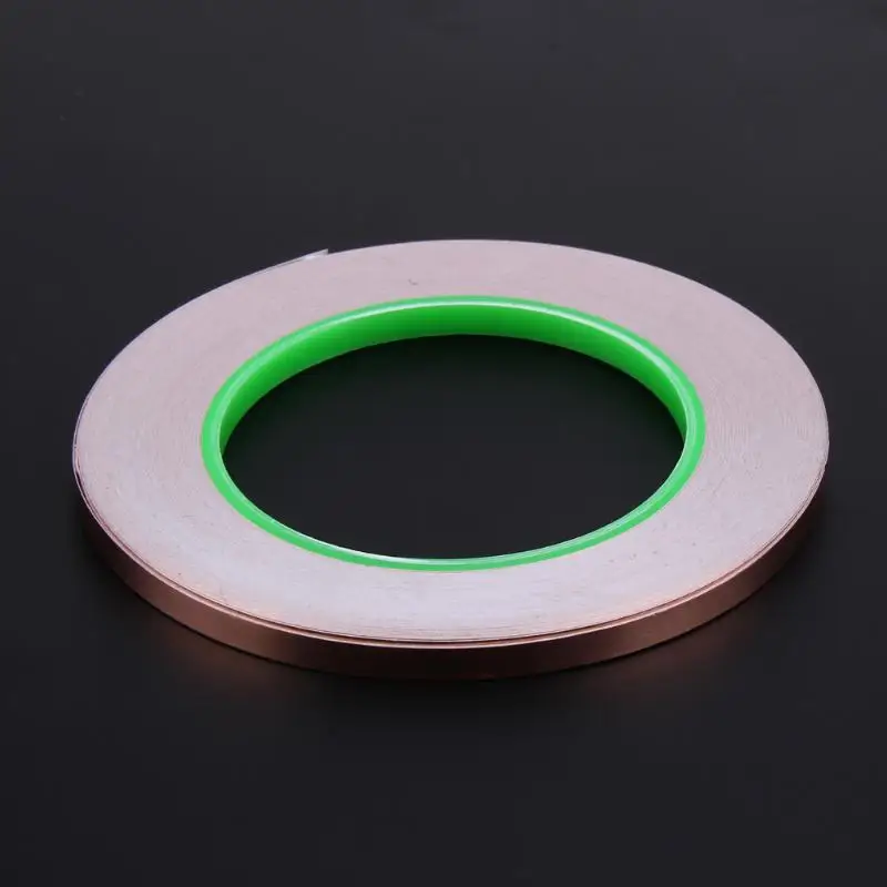 33 Meters 0.6 cm Waterproof Double Conductive Adhesive Heat Insulation Tape EMI Shielding Copper Foil Tape High Temperature Tape