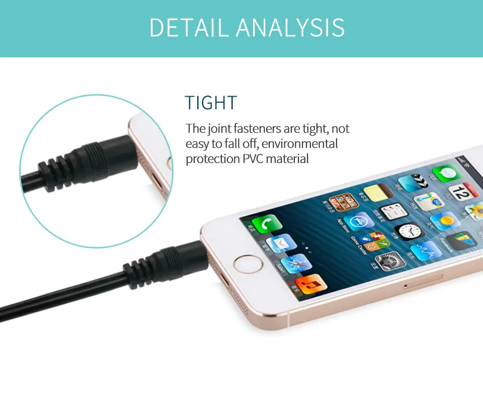 3.5mm Jack Male to 2 Female Headphone Splitter Audio Cable 3.5mm Splitter Adapter Aux Cable for iPhone Samsung MP3 Playe (6)
