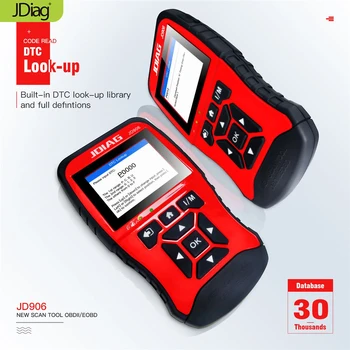 

High Performance JD906 Code Reader Super JDiag JD906 OBD2 Diagnostic Scanner Read and erase fault codes With Core Analysis