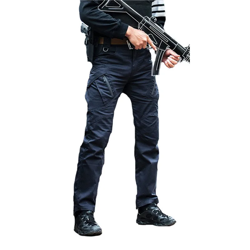 Tactical Cargo Pants Men Military IX9 Army SWAT Train Cargo Pants Paintball Trouser Overalls Pockets Stretch 5