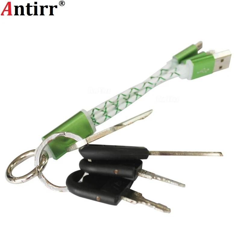 Antirr العالمي المحمولة 2 في 1 usb كابل بيانات كابل المفاتيح usb الحبل ل سامسونج htc فون 5 5 ثانية 6 6 ثانية 6 زائد 7 7 زائد