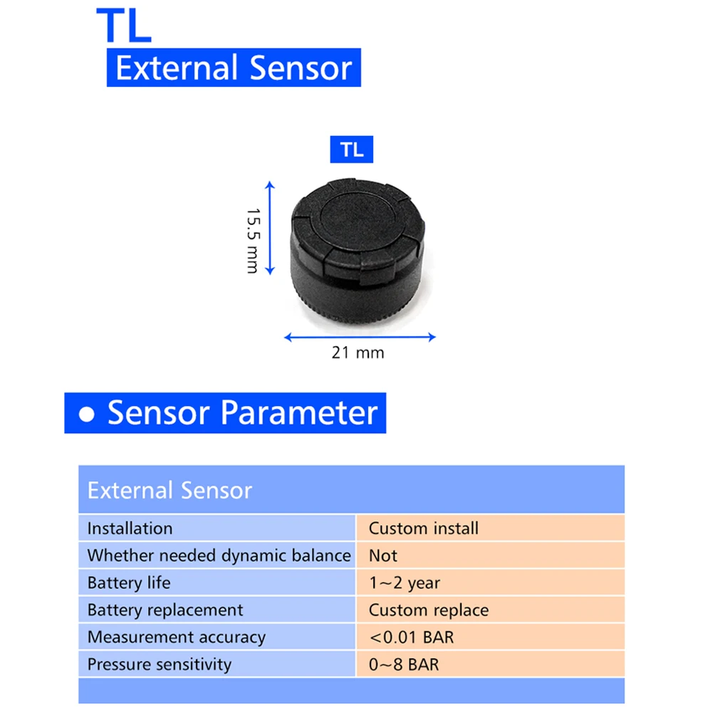 TPMS Автомобильная электроника беспроводная система контроля давления в шинах с внешними сменными датчиками батареи ЖК-дисплей U903