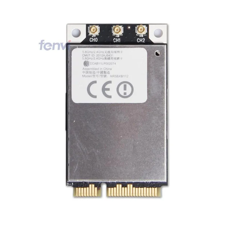 

Dual Band Atheros AR5BXB112 AR9380 Wireless 802.11a/b/g/n Mini PCI-E 2.4G/5Ghz 450Mbps Wifi Wlan Network Card for Apple Macbook
