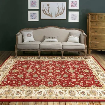 

Retro style classical carpet living room big size coffee table carpet, rectangle ground mat , Persian home decoration carpet