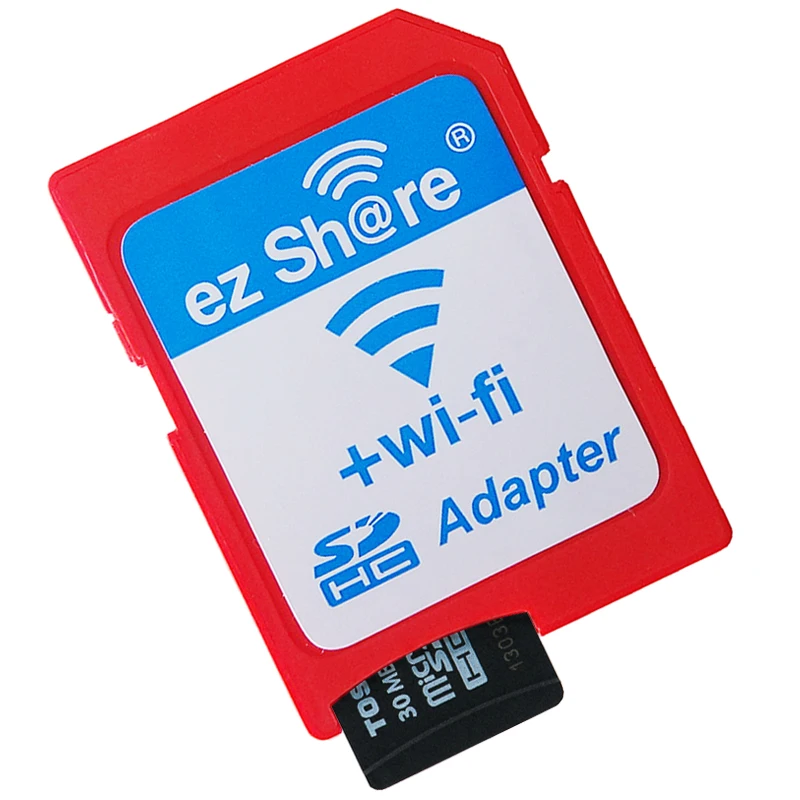  Wifi Sd Card Sdhc Sdxc Memory Card 8G 16G 32G C10 ez Share Wireless WiFi TF Micro SD To SD Adapter 