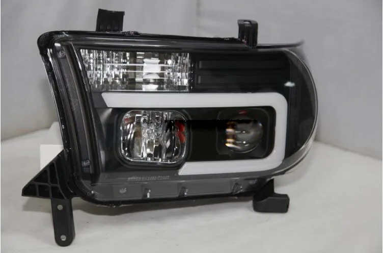 2 шт бампер лампа для Tundra фары 2007~ 2013, автомобильные аксессуары, фара DRL Биксеноновые Противотуманные фары Tundra задний фонарь