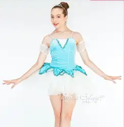 Балетные костюмы танец платье взрослых Балетные костюмы платье Балетные костюмы платье-пачка синий цвет Размеры S-XXXXL