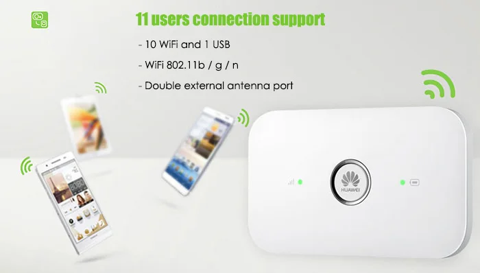 huawei E5573s-856 150 Мбит/с 4G мобильный модем ключ LTE Cat4 Wi-Fi маршрутизатор Поддержка Двойная внешняя антенна Порты и разъёмы сим-карты