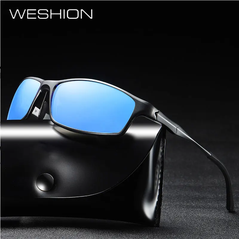 

WESHION Classic Sunglasses Men Polarized Brand Sport Outside Sun Glasses TR90 Aluminum Magnesium Goggles UV400 Zonnebril Mannen
