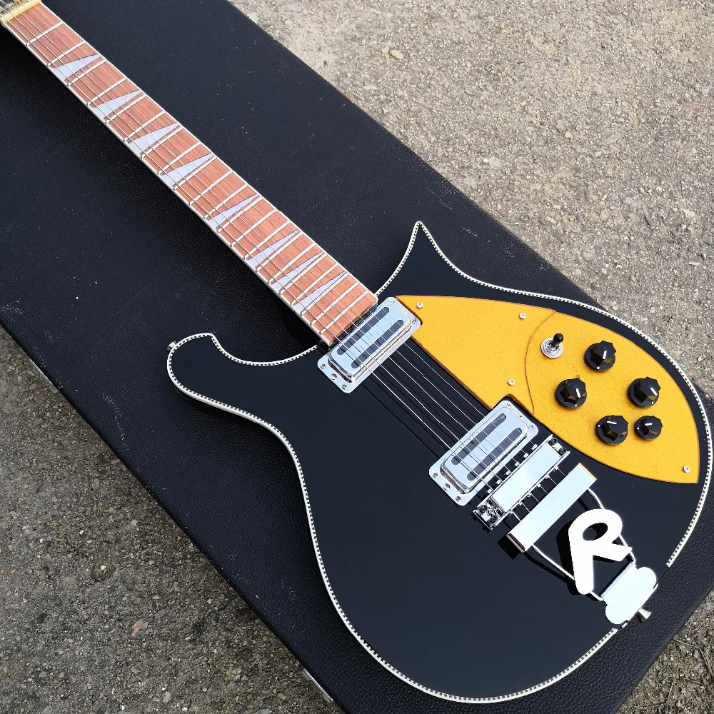 

6 string R Electric Guitar,rosewood fingerboard has the gloss of varnish on it,headstock 5 degrees