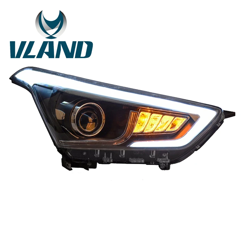 VLAND завод для автомобильных головных ламп Hyundai IX25 2014 2015 2016 LED ящик светодиодные