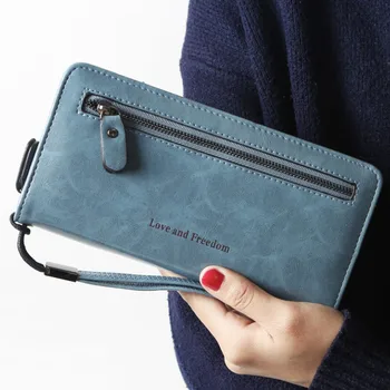 

2019 Ladies Wallet Simple Fashion Letters Long Wallet Coin Purse Card Holders Handbag