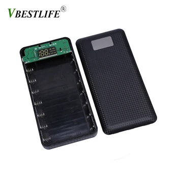 

VBESTLIFE (No Battery) DIY 18650 Power Bank Battery Box 18650 Battery Holder Box Protector Case Cover Portable External Box