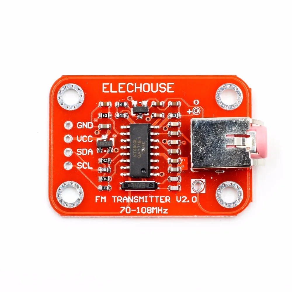 FM передатчик Модуль V2.0 цифровой FM радио модуль для Arduino микрофон аудио