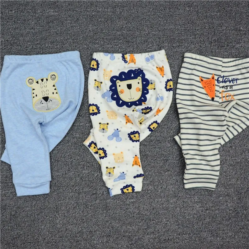 Baby Pants Cotton Autumn Leggings For boys girls Mid Full Length Baby Trousers 3/6pcs/Lot baby trousers cotton pants baby leggings