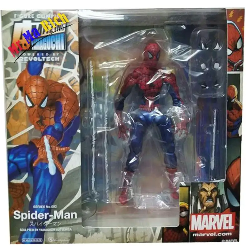 Figma X man Serie Spiderman Figura N ° 001 Revoltech Deadpool Con Staffa No. 002 Spider Man фигурка|spider action figure|action figurefigura
