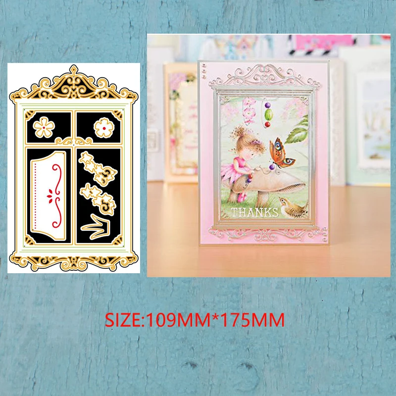 

LLove CCraft Metal Cutting Dies flower window for DIY Scrapbook Album Paper Card Decorative Craft Embossing Die 2019 NEW