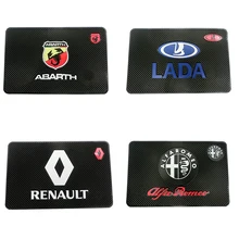 Автомобильный логотип Нескользящая накладка держатель для телефона нескользящий Коврик Нескользящие Коврики для BMW TOYOTA, Opel Nissan Mazda hyundai Honda Kia Стайлинг автомобиля