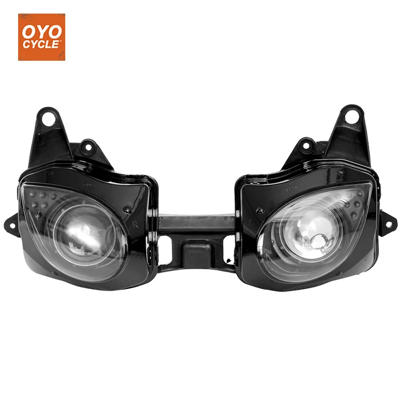 

For 07-08 Kawasaki ZX6R ZX 6R ZX636 636 Motorcycle Front Headlight Head Light Lamp Headlamp CLEAR 2007 2008