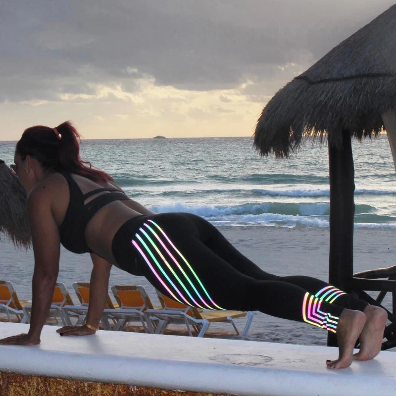 

2018 New Breathable Sport Leggings Elastic Pants Running Gym Fitness mujer Tights For Women Fitness Yoga Running Pants Clothes