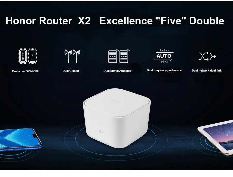 Huawei Honor WiFi Router X2 1167Mbps 2.4GHz 5GHz Dual Band Wireless Wi-Fi 802.11ac APP Remote Manage (3)