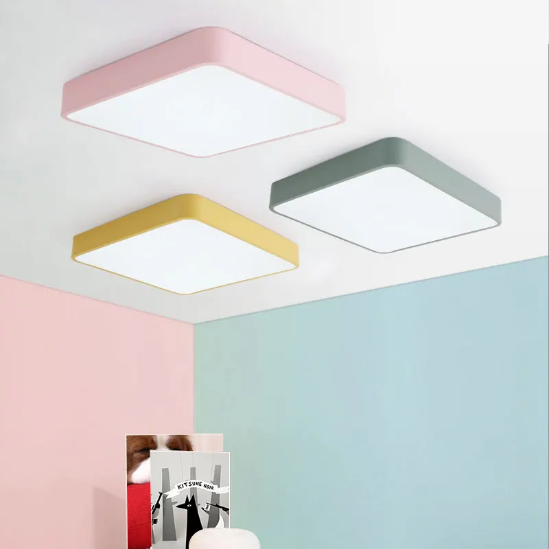 

Zerouno 5cm Daily Ceiling Lighting Ceiling Lamp Suface Mounted Square LED Lamp Living Room LED Ceiling Lights Mirror Lampadas