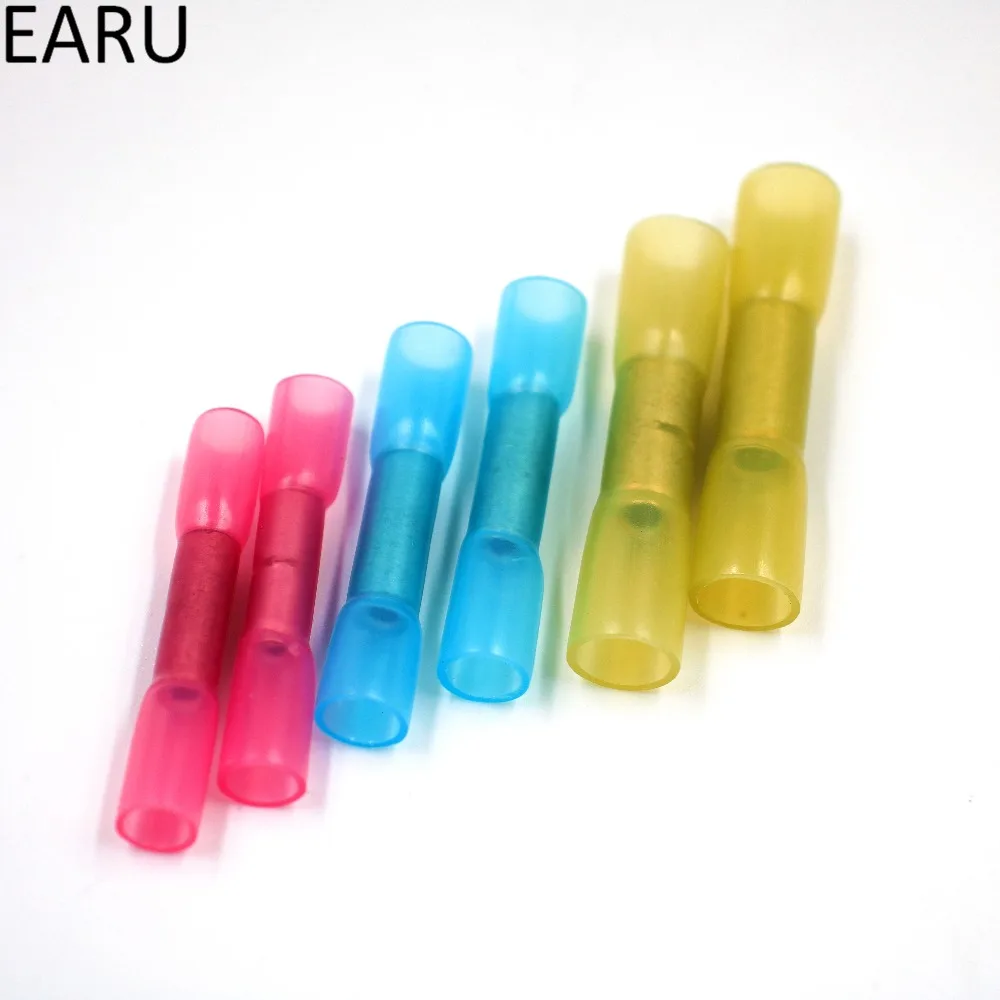 100PCS Mixed Heat Shrink Butt Electrical Crimp Terminals Wire Cable ...