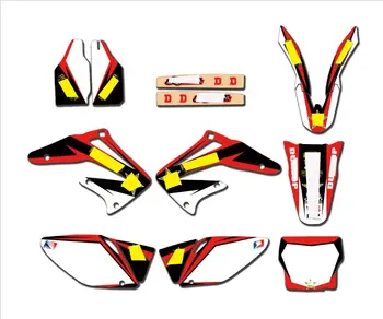 

Motorcycle Full Stickers DIY Customizable number personality decals kit for HONDA CRF450 CRF 450 2002-2004 2003