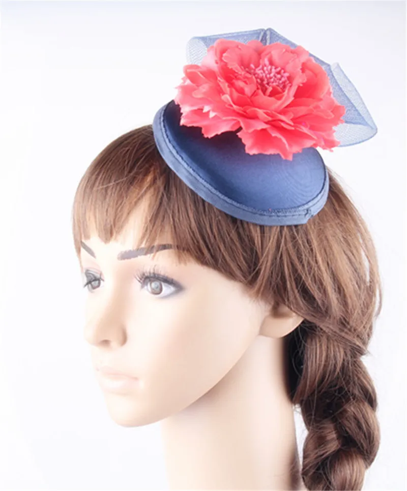 Buy Charming stain bases silk flower Fascinators hats