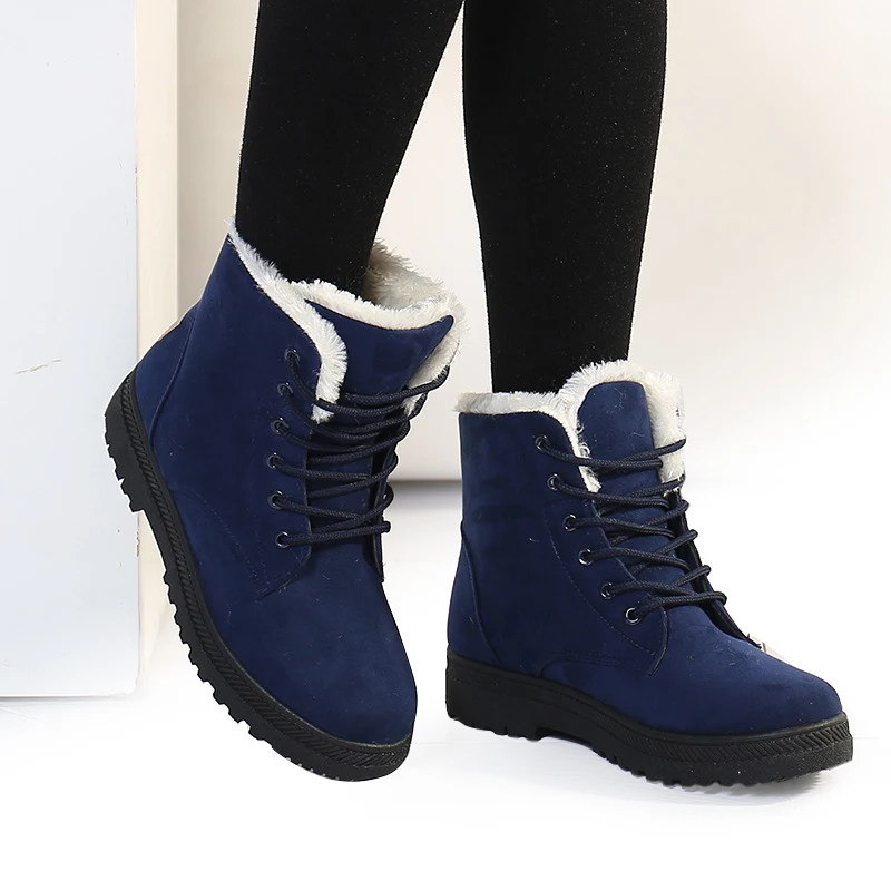 

2019 New Arrival Women Boots Warm Women Shoes Winter Woman Snow Boots Fur Flock Ankle Boots for Women Winter Warm Shoes Botas