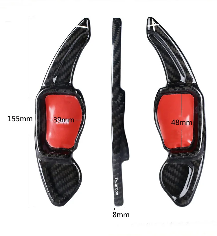 

Carbon steering wheel DSG paddle shifters for skoda superb Paddle Gearbox Car Accessories Covers
