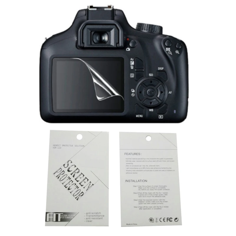 

2pieces New Soft Camera screen protection film For Canon 100D 500D 650D 700D 750D 760D 800D 1100D 1300D 1500D 3000D 4000D