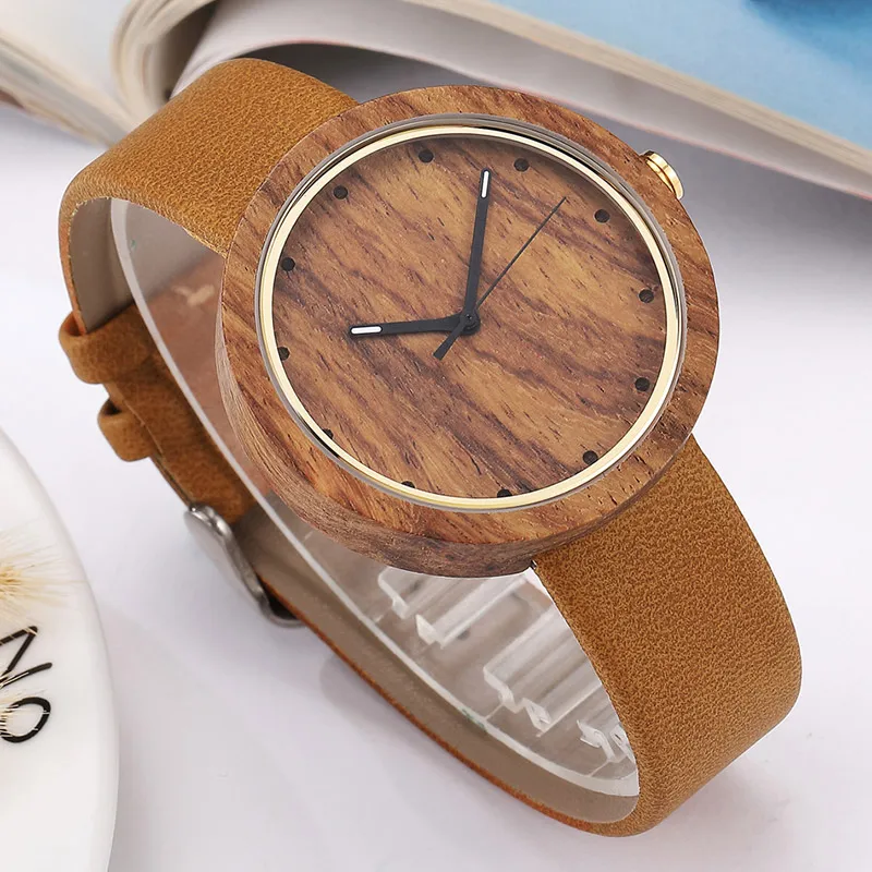 Роскошные элегантные часы из натурального дерева Женские кварцевые наручные часы GORBEN бренд Топ повседневные женские часы подарок часы Relogio Feminino - Цвет: brown