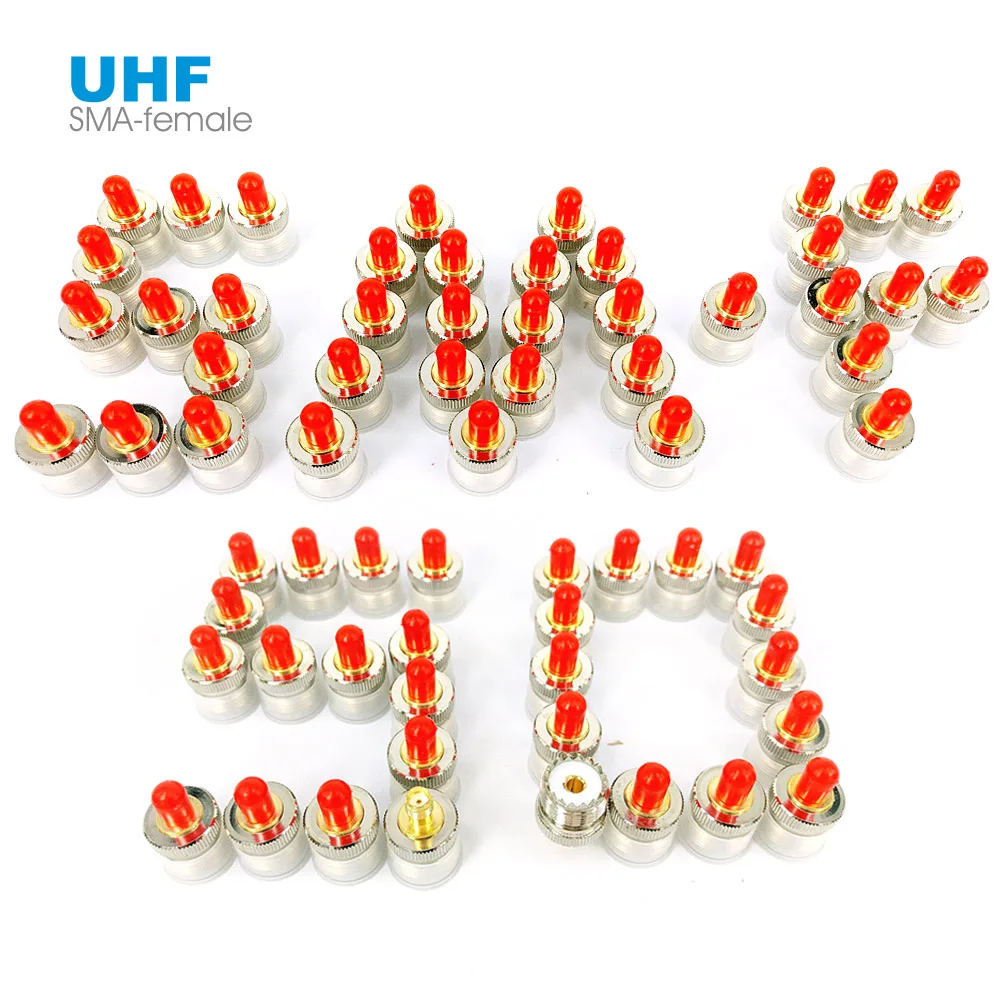 Переходник SMA Female на UHF SO239 PL259 радиочастотный коаксиальный разъем для радио рации