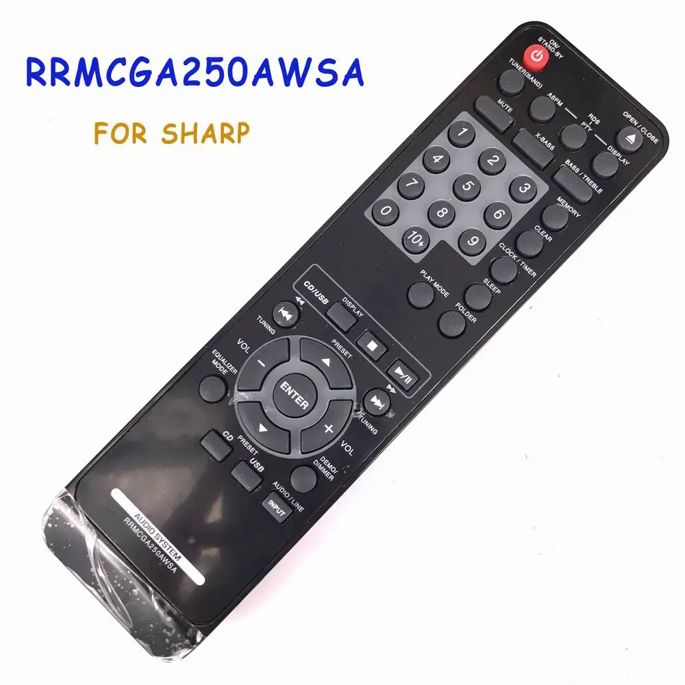 New Original Remote Control RRMCGA250AWSA For SHARP AUDIO SYSTEMin