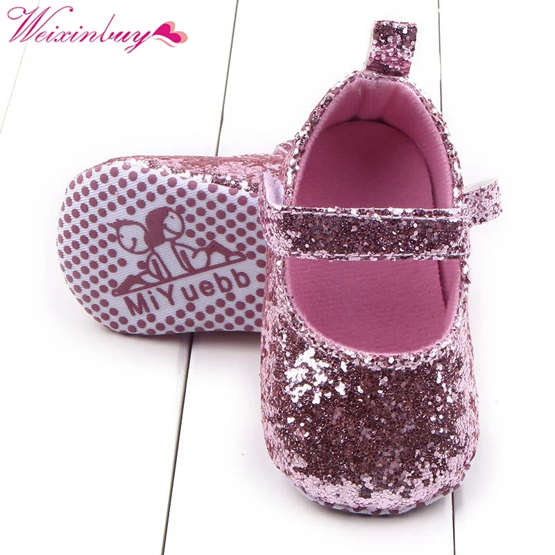 Baby Girls Cotton First Walker Toddler Sequin Infant Soft Sole Shoes Soft bottom Bebe Girls Shoes