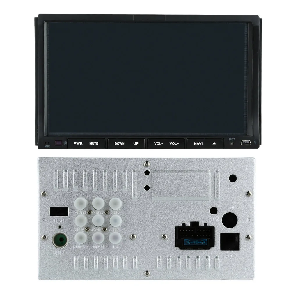 Clearance 7"inch 2 Din HD Touch Screen DVD Car Stereo Player BT FM AM Radio CD MP3 WMA VCD Steering Wheel Control 9