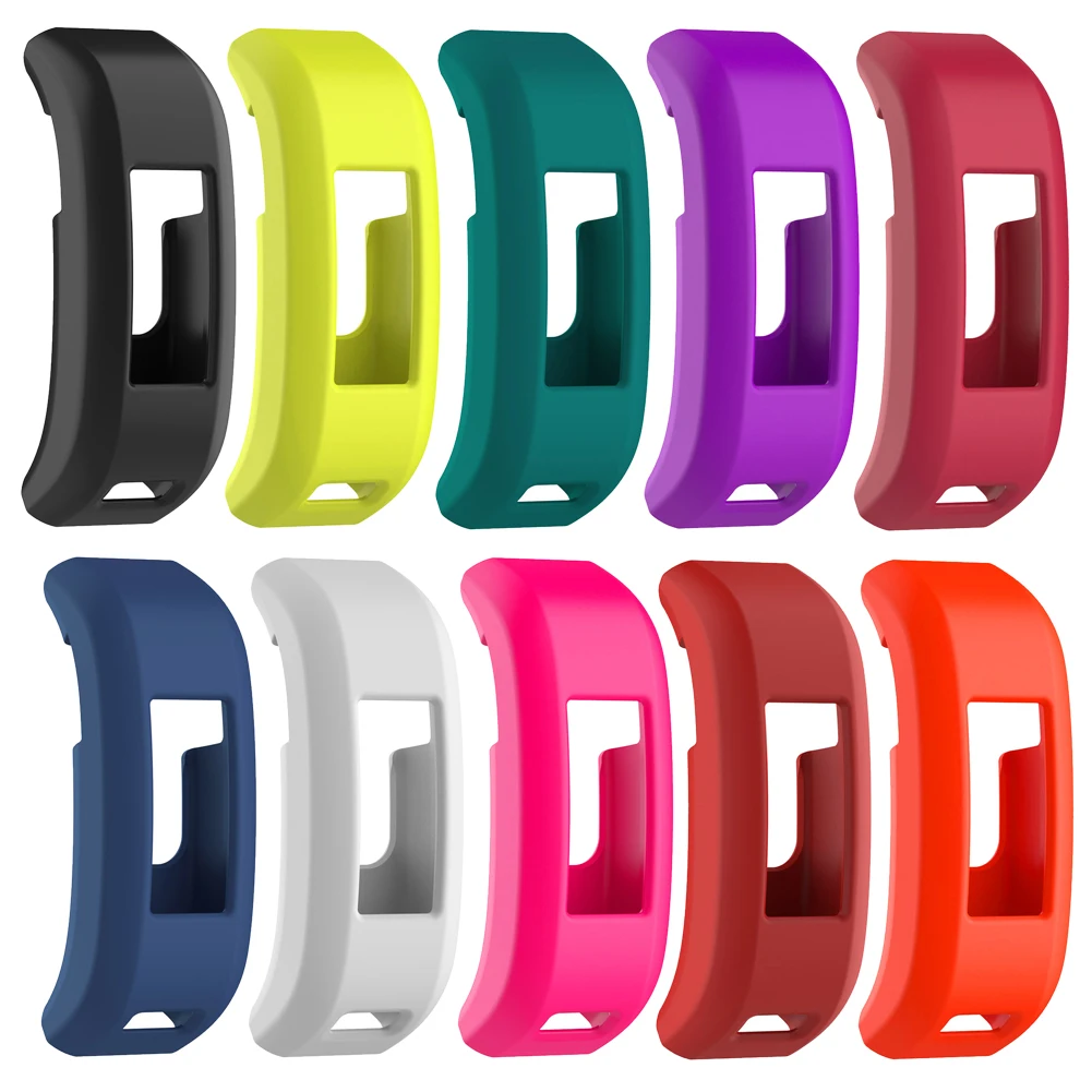 

10 colors Smart Tracker Sleeve Protector Soft Rubber Protective Frame Case for Garmin Vivosmart HR Fitness Tracker
