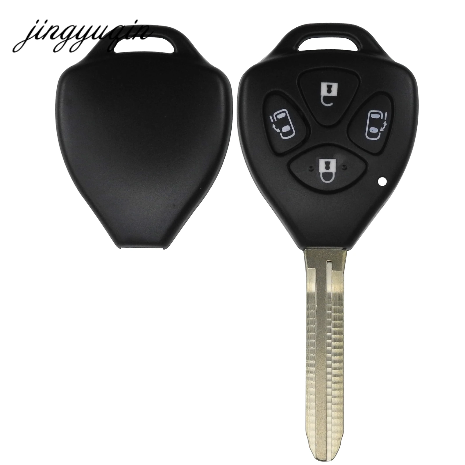 Чехол jingyuqin пустой корпус для дистанционного ключа Shell подходит Toyota Corolla Alphard Camry
